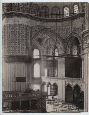 Sultan-Ahmed-Moschee (Blaue Moschee), Istanbul: Innenansicht, Kuppelraum