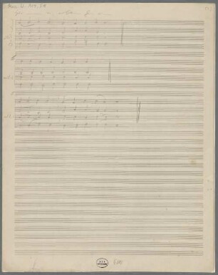 Liturgische Sätze über altevangelische Kyrie- und Gloria-Weisen, Sketches, Coro, op.13, LüdD p.443 - BSB Mus.N. 119,59 : [without title]