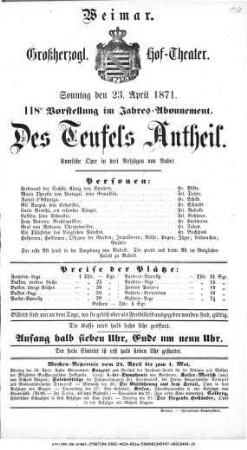 Des Teufels Antheil