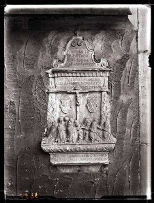 Hospitalkirche; Epitaph an der Westseite