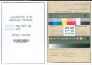 Entnazifizierung Heinrich Drees , geb. 07.07.1906 (Straßenwärter)