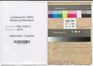 Entnazifizierung Caecilia Heiermann , geb. 05.06.1913 ()