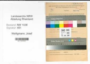 Entnazifizierung Josef Weiligmann , geb. 16.10.1921 (Kuester)