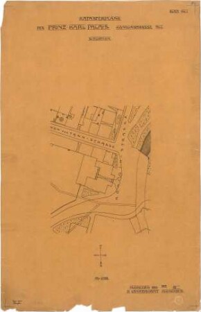 Landbauamt München; München; Prinz-Carl-Palais, Umbauten - Lageplan