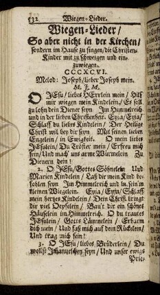 Wiegen-Lieder.