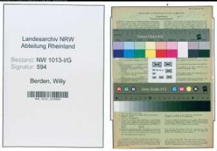 Entnazifizierung Willy Berden , geb. 25.09.1902 (Bergmann)