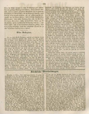 191-192 Kirchliche Mittheilungen
