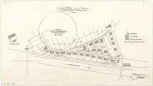 Gsaenger, Gustav; Moosburg - Bonau (Bayern); Krisensiedlung - Teilbebauungsplan Südstadt für Pl. Nr. 1145/46 - 1150 u. Teil 1153 (Lageplan)