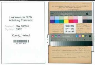 Entnazifizierung Helmut Koenig , geb. 20.12.1895 ()