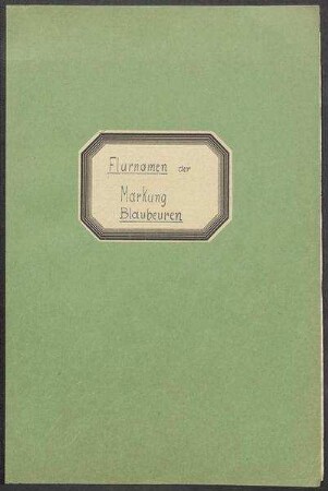 Fragebogen und 2 Karten Blaubeuren, mit Altental, Gerhausen, Gleißenburg, OA Ulm