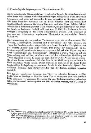 2. Kriminologische Folgerungen aus Tätersituation und Tat