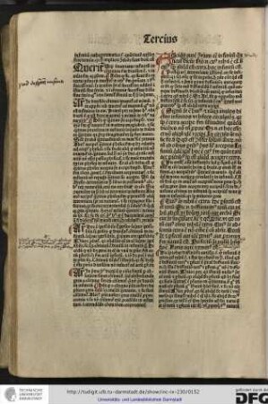 Postquam Aristoteles determinavit questionem an sit infinitum quia sicut ostendunt quod sit in pona (?), hic ostenditur quod est hoc infinitum...