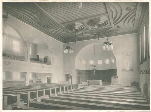 Fischer, Theodor; Stuttgart; Erlöserkirche - Innenansicht
