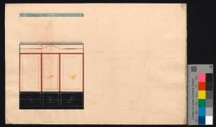 Wanddekorationen im Stil pompejanischer Wandmalereien