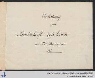 Anleitung zum Landschaft zeichnen : 1797