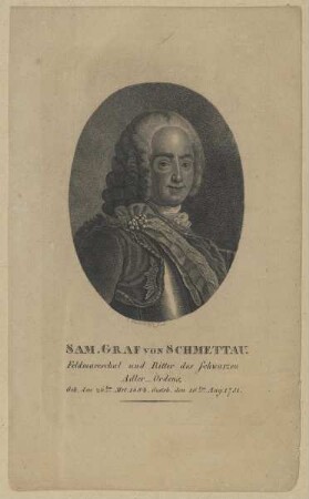 Bildnis des Sam. von Schmettau