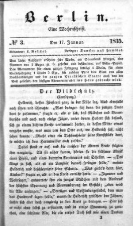 No. 3, 17. Januar 1835