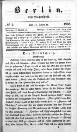 No. 3, 17. Januar 1835