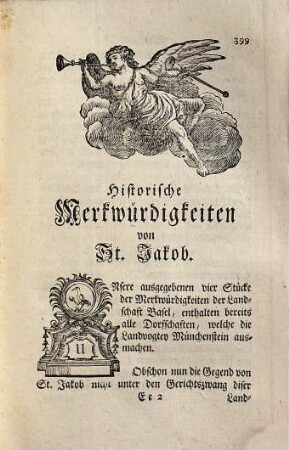 Versuch einer Beschreibung historischer und natürlicher Merkwürdigkeiten der Landschaft Basel, 5. St. Jakob