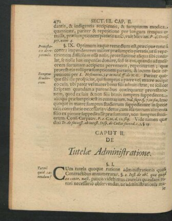 Caput II. De Tutelae Administratione.