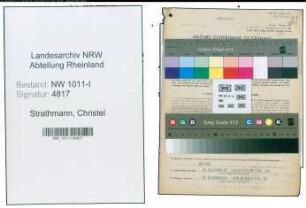 Entnazifizierung Christel Strathmann , geb. 03.02.1921 (Lehrerin)
