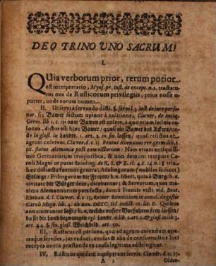 Sylloge dissertationis ... de privilegiis rusticorum