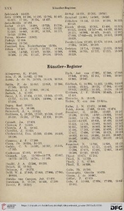 Künstler-Register