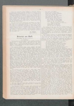 Heinrich von Kleist : eine Studie ; (II. Fortsetzung)