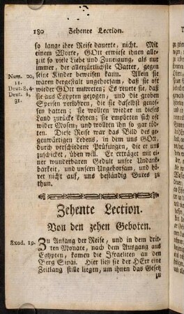 180-209, Zehente Lection - Neunzehente Lection