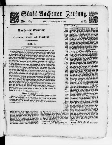 Titelseite einer Zeitung