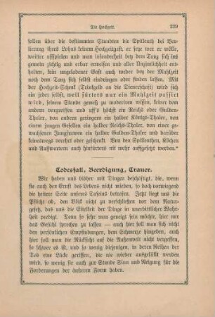 Todesfall, Beerdigung, Trauer.