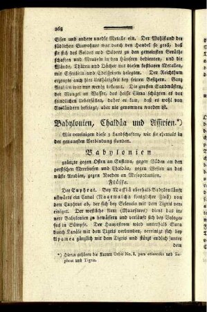 Babylonien, Chaldäa und Assirien.