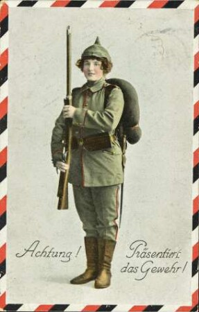 Achtung! Präsentiert das Gewehr!