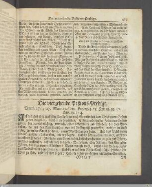 Die vierzehende Paßions-Predigt.