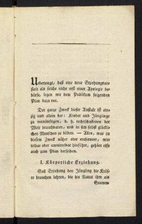 3-8, I. Körperliche Erziehung. - II. Sittliche und religiöse Erziehung.