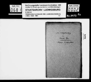 Manuskript der OAB [geschrieben überwiegend von Kanzleiassistent Heinrich Rigel, Satzvorlage] mit Korrekturen und Ergänzungen