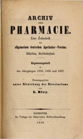 Archiv der Pharmazie : chemistry in life sciences. [92, b]