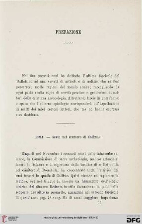 2.Ser.6.1875: Roma : scavi nel cimitero di Callisto