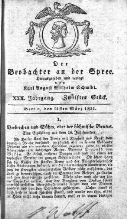 12. Stueck, 21. Maerz 1831