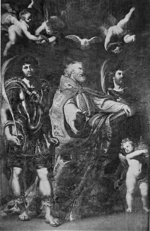 Die Heiligen Gregor der Große, Papianus und Maurus