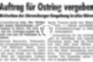 Auftrag für Ostring vergeben