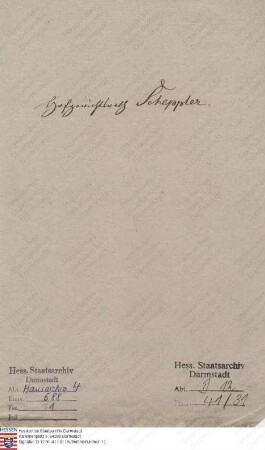Scheppler, Franz Joseph, Hofgerichtsadvokat in Aschaffenburg