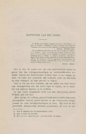 Slotwoord aan het leger