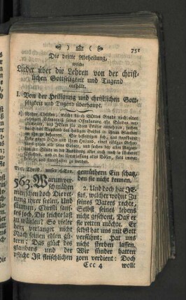 I. Von der Heiligung und christlichen Gottseligkeit und Tugend überhaupt.
