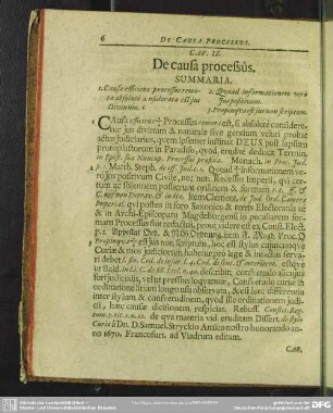 Cap. II. De causa processus
