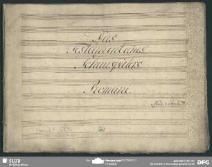 Das Testament eines Schauspielers - Mus.2-F-529a