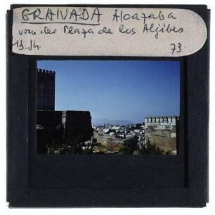 Granada, Alhambra Alcazaba,Granada, Plaza de los Aljibes