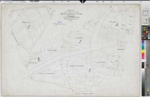Recklinghausen, Stadt und Ksp. (Recklinghausen), Zusammenlegung Recklinghausen, Urkarte I Recklinghausen Kspl. Flur 5;6;8;9