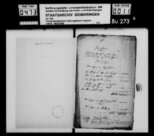 Verlassenschaftsinventar des Fidel Egner in Inneringen