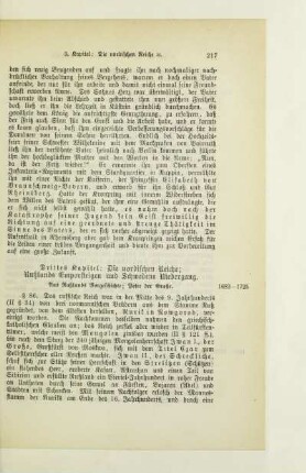 Drittes Kapitel: Die nordischen Reiche; Rußlands Emporsteigen und Schwedens Niedergang